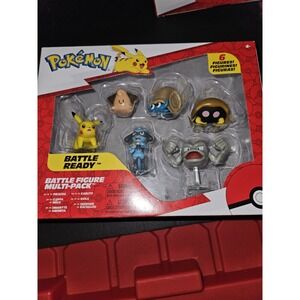 Jazwares Pokemon Battlecready Figure Multi Pack. Set Of 6